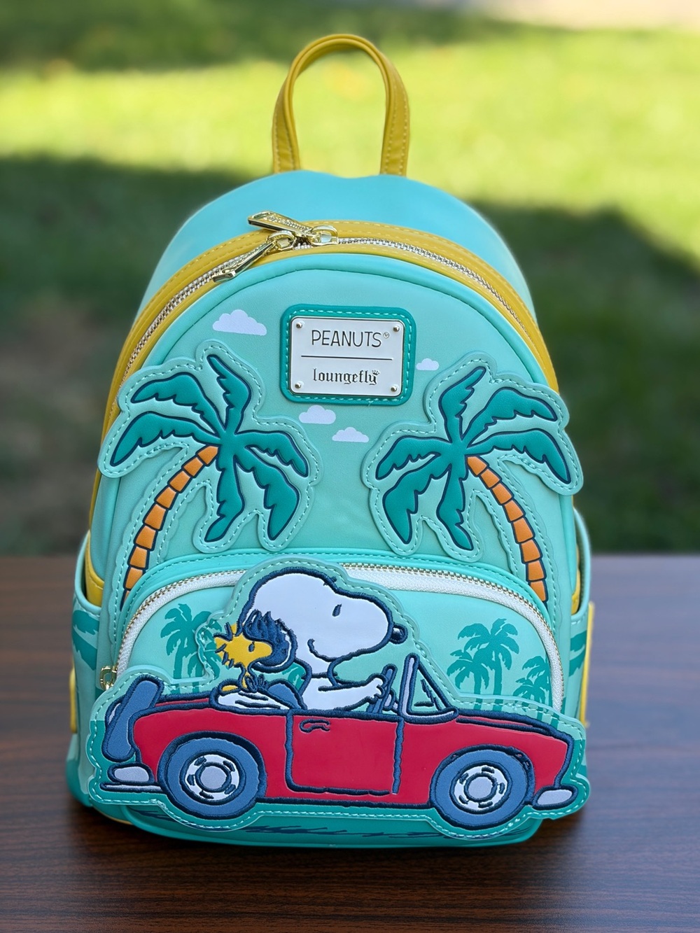 Loungefly Peanuts Snoopy Woodstock Road Trip Mini Backpack NWT